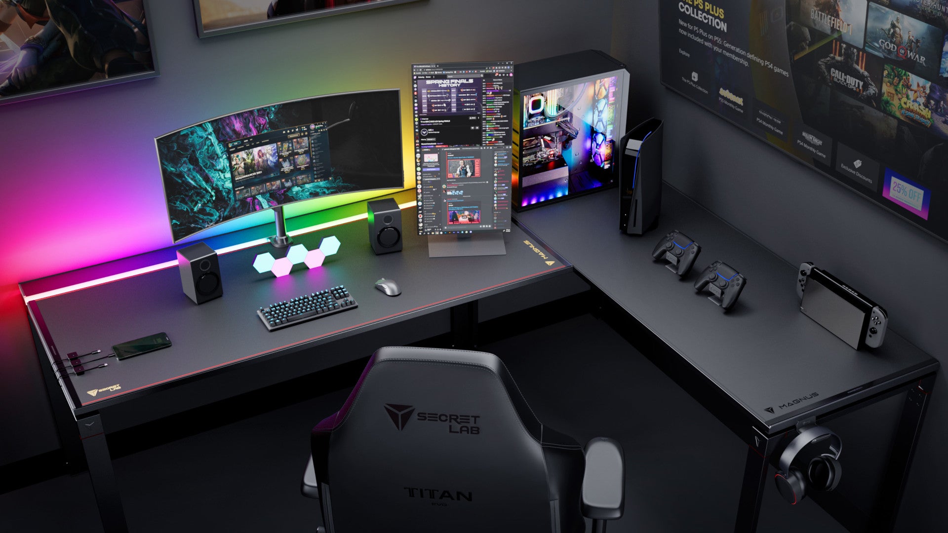 Gaming desk top in store