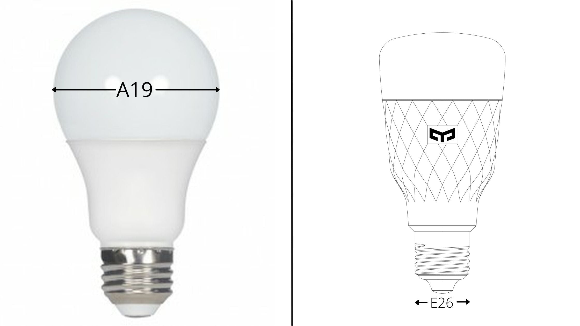 E26 vs A19 – What’s the Difference-YEELIGHT