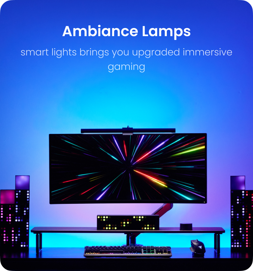 Applique Murale XIAOMI YEELIGHT RGB Gaming 6 Pièces de Panneaux LED Blanc  Longueur 19cm Compatible Avec Razer Chroma Assemblage DIY - Lampe connectée  à la Fnac