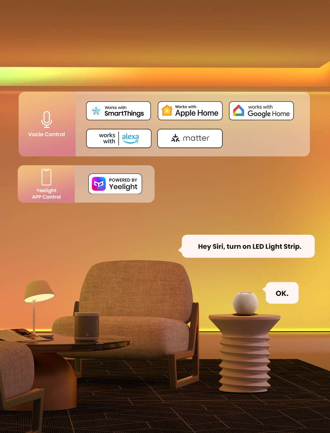 Rgbic Light Strip & Rainbow LED Light Strips | 16 Million Colors – YEELIGHT