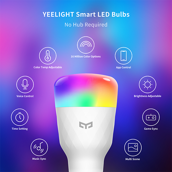 Yeelight top bulb color